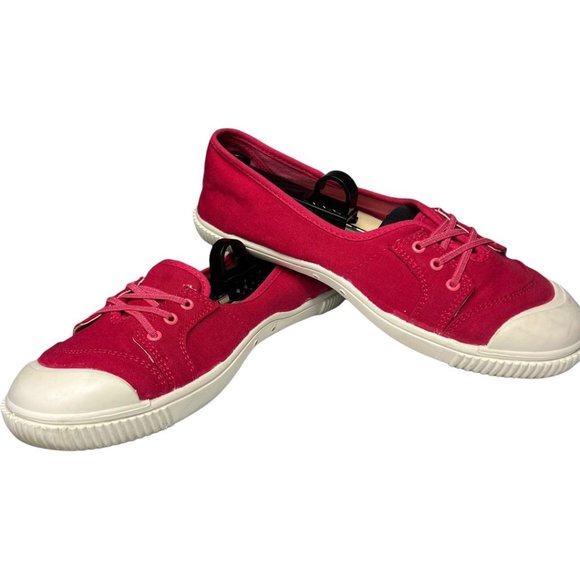 Keen Fuschia Pink Women's Slip On 100% Vulcanized Canvas Sneaker Vegan US Size 9 - Picture 7 of 9